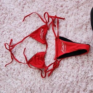 ALF tiny red bikini